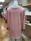 Peach Peace Sign Pullover