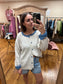 Oatmeal & Denim Blue Cardigan