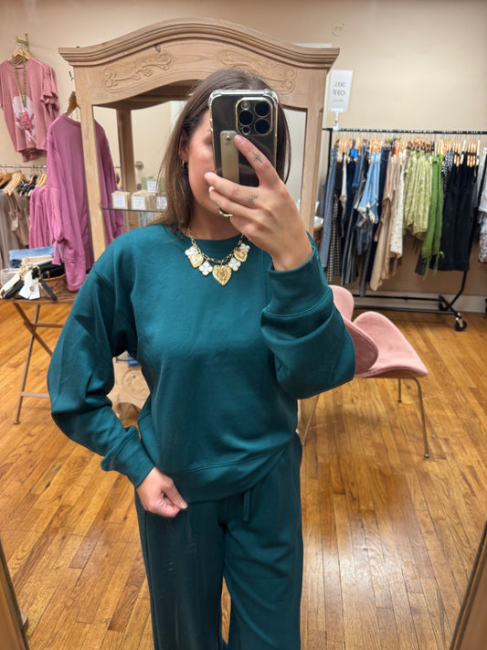 Deep Green Crewneck