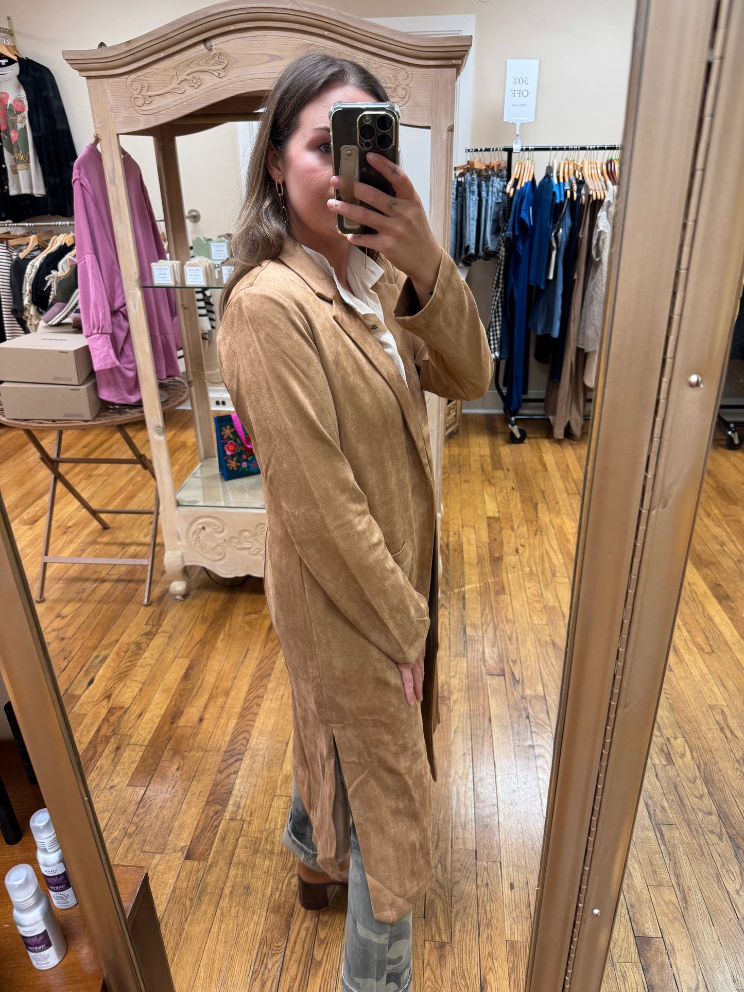 Camel Duster Jacket