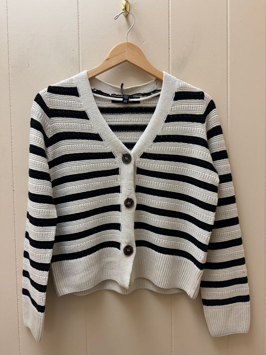 Beige & Black Cardigan