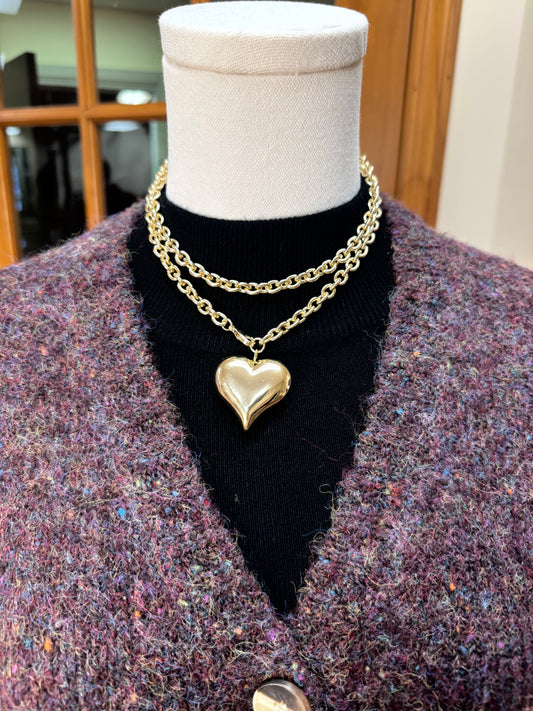 Puffy Heart Necklace