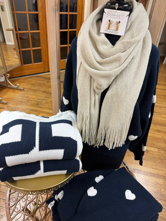 Sparkly Fringe Scarf