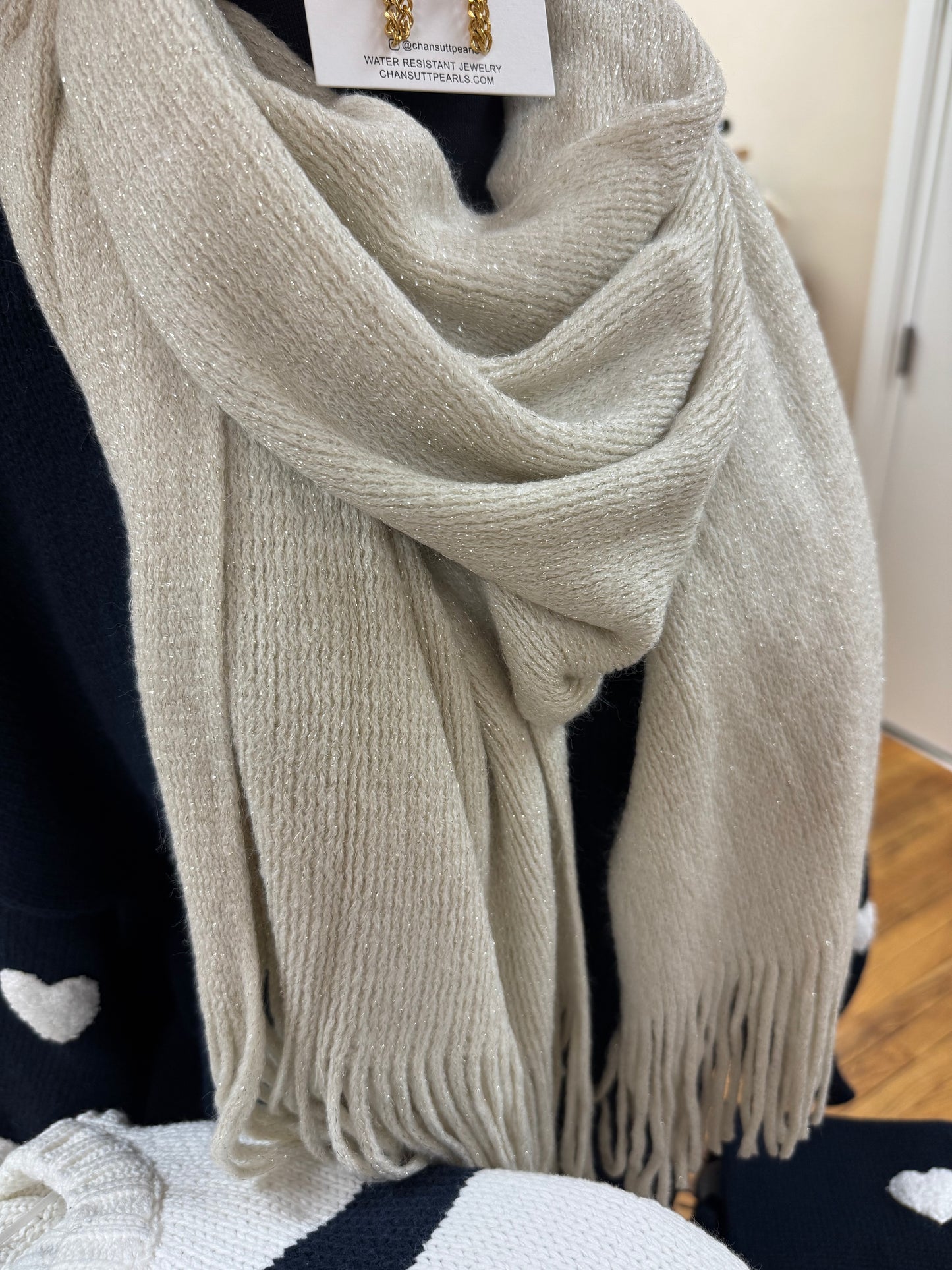 Sparkly Fringe Scarf