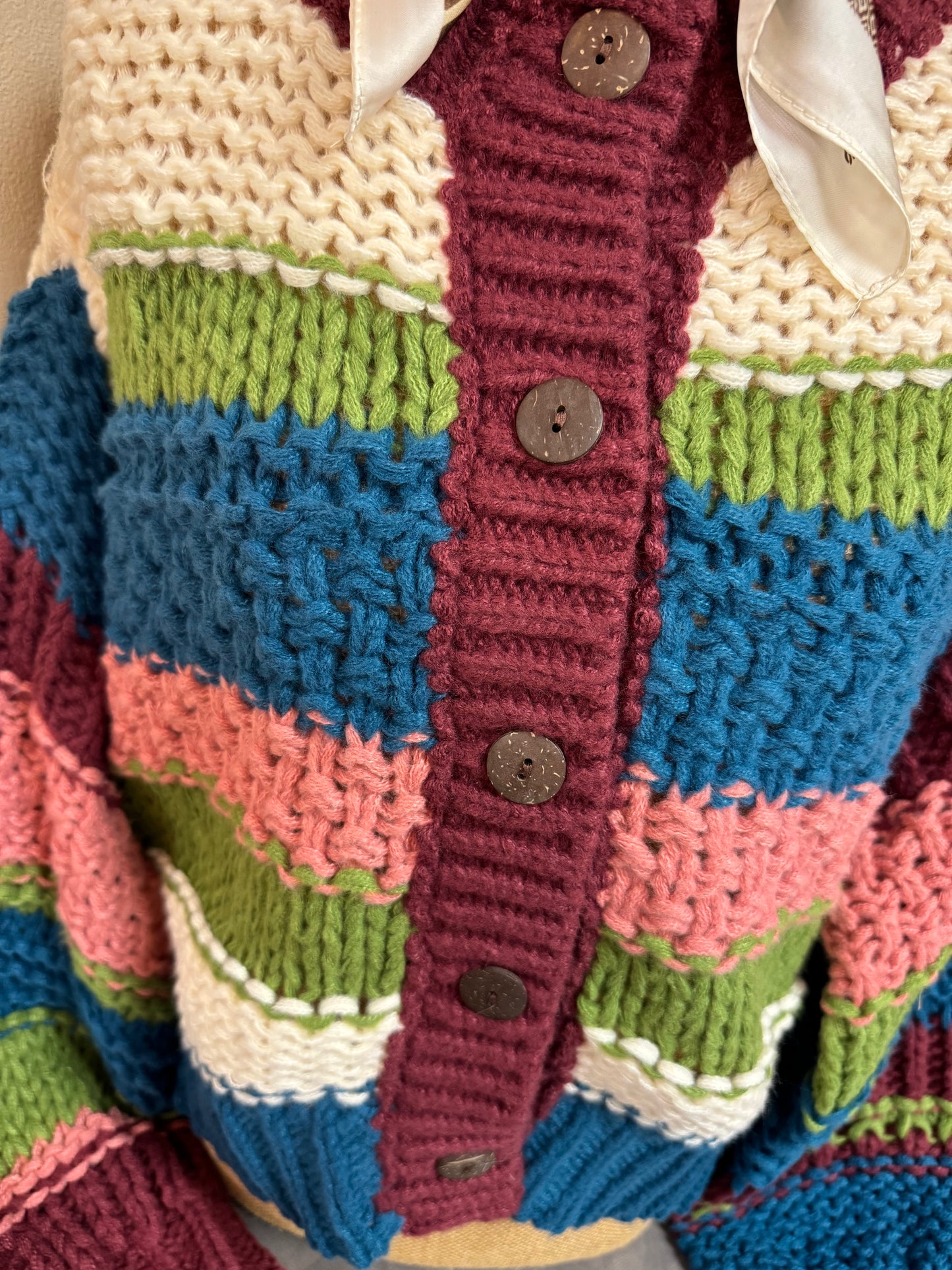 Textured Teal Cardigan