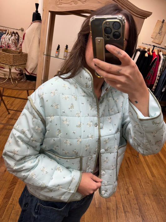 Sage Quilted Lightweight Jacket