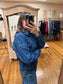 Cropped Denim Shirt Jacket