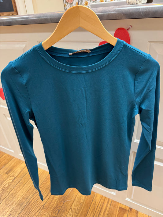 Teal Long Sleeve Tee