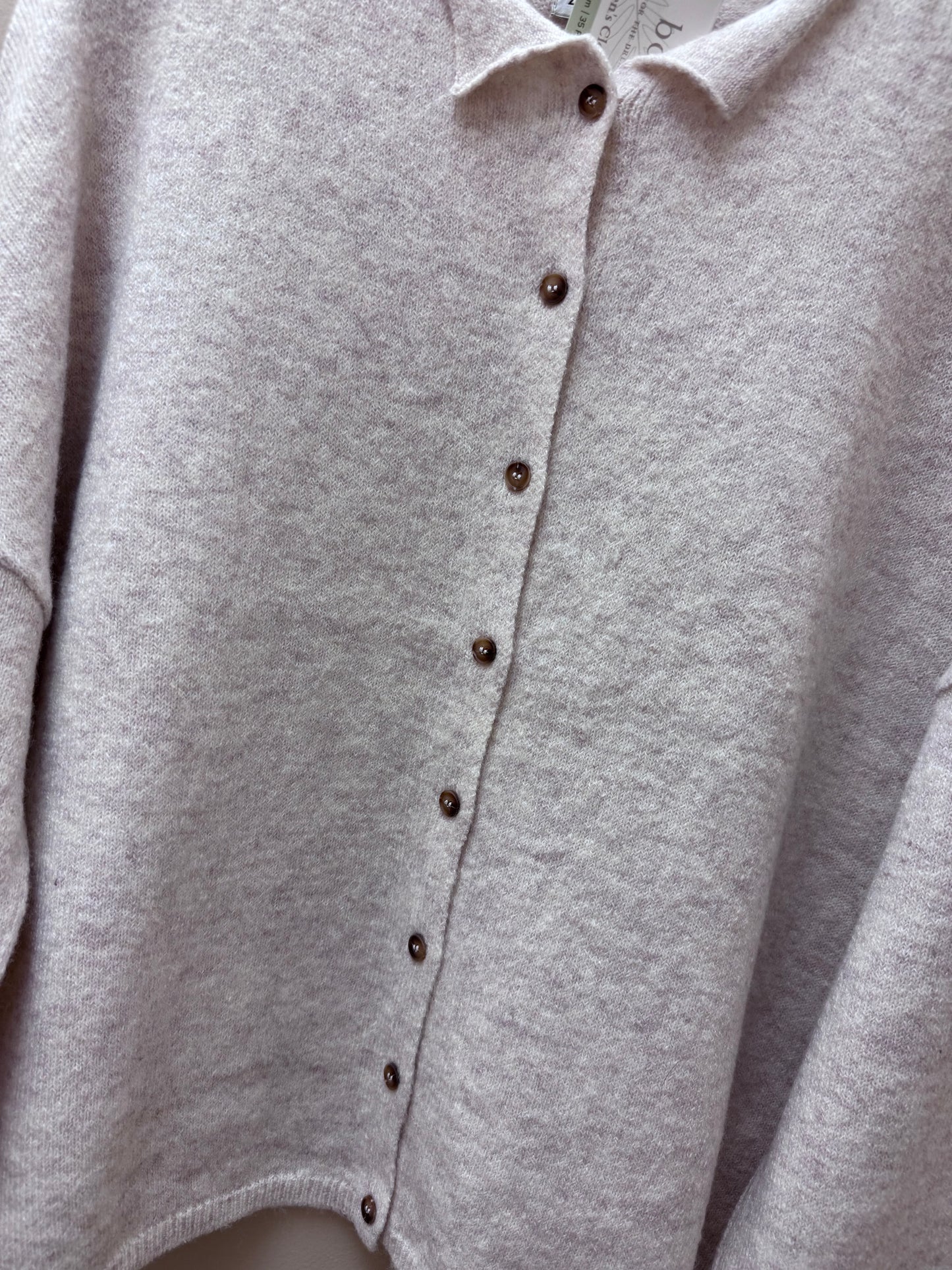 Oatmeal Buttoned Cardigan