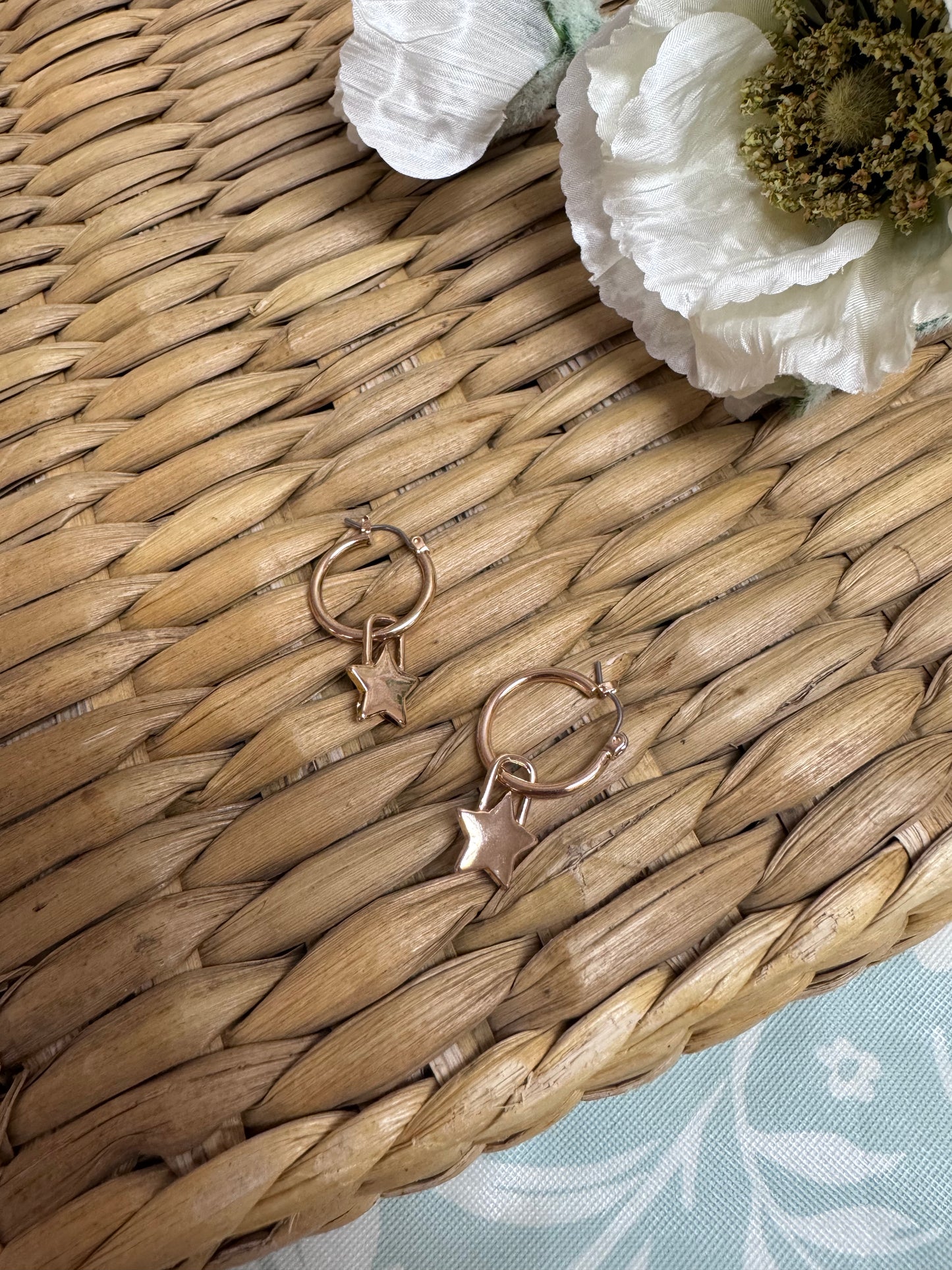 Star Dangle Hoops