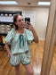 Emerald Striped Blouse