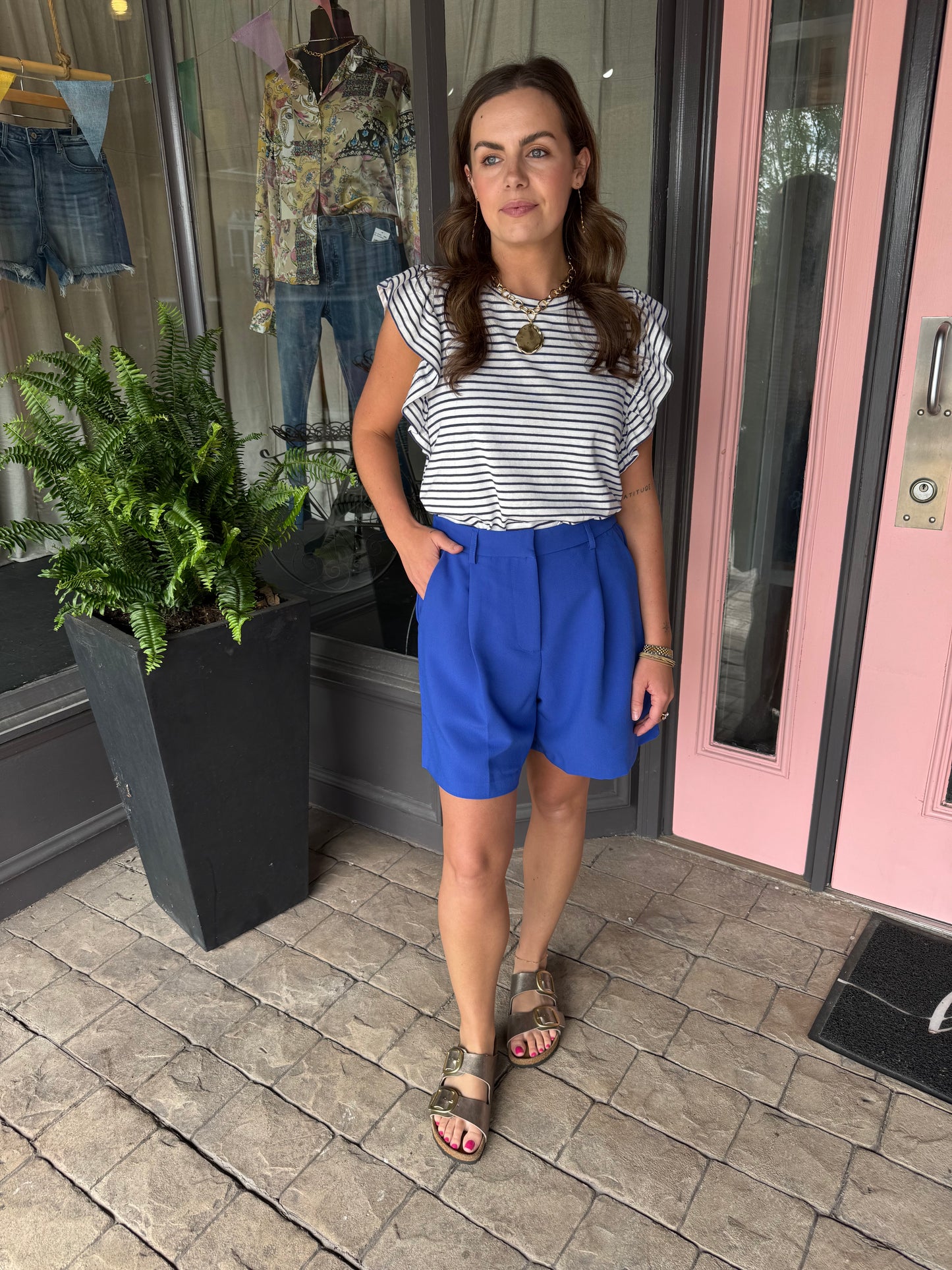 Cobalt Dress Shorts