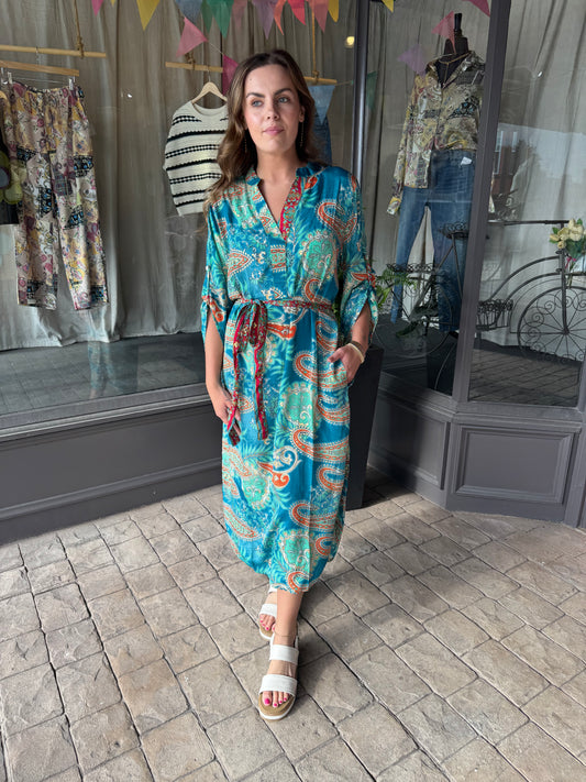 Paisley Silk Dress