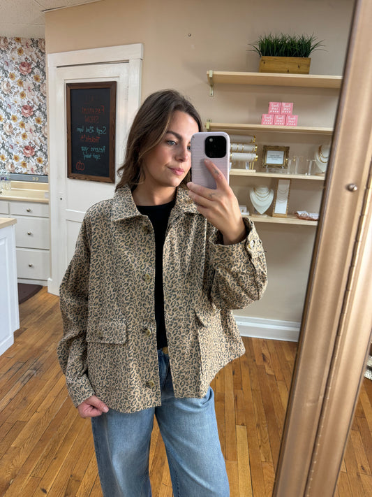 Leopard Utility Jacket