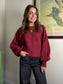 Cropped Cabernet Sweater