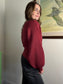 Cropped Cabernet Sweater