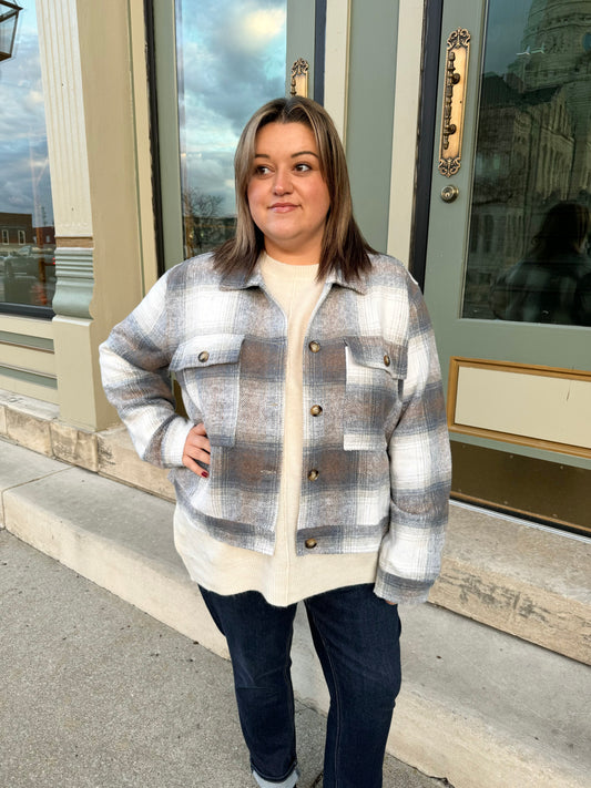 Frosty Plaid Jacket