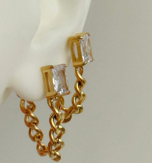 Bling Chain Earrings