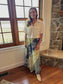 Mixed Print Maxi Skirt