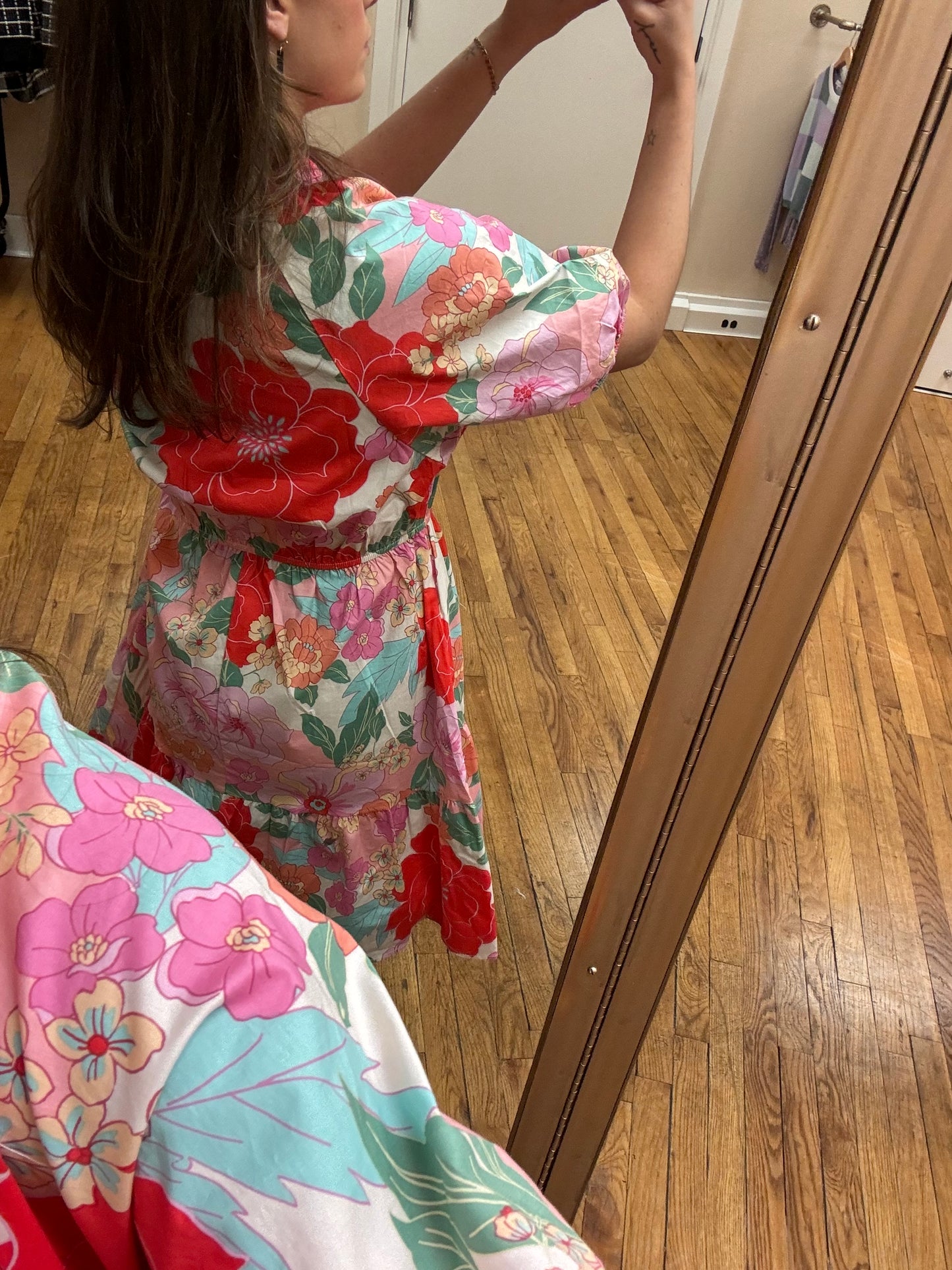 Floral Poplin Dress