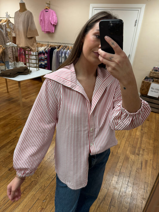 Ruby Striped  Top