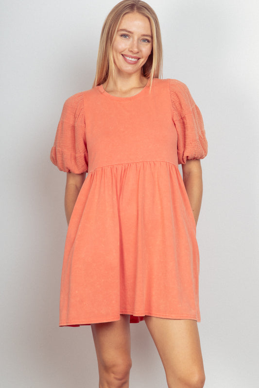 Papaya Babydoll Dress