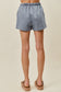 Lace Trimmed Denim Shorts