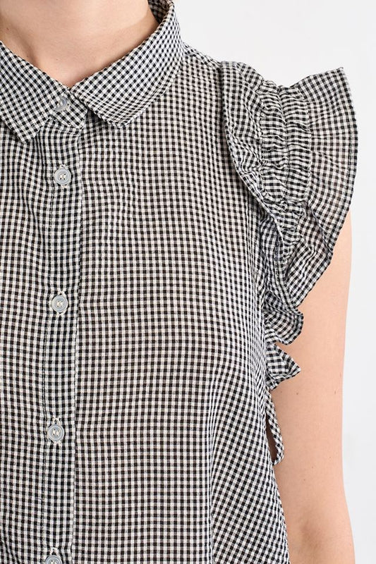Gingham A Line Dress