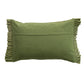 Green Velvet Lumbar Pillow