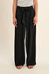 Tied Black Woven Pants