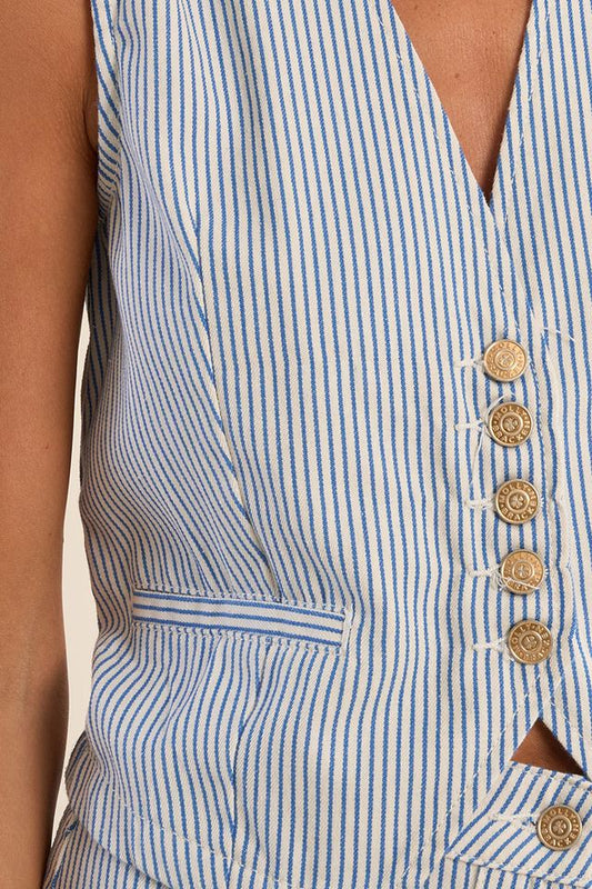 Pinstripe Vest