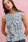 Plaid Peplum Top