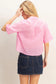 Pink Eyelet Top