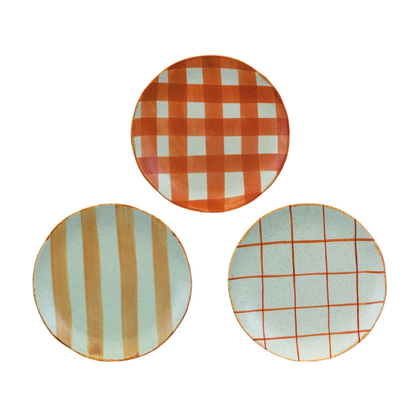 Hand Painted Stoneware Plates