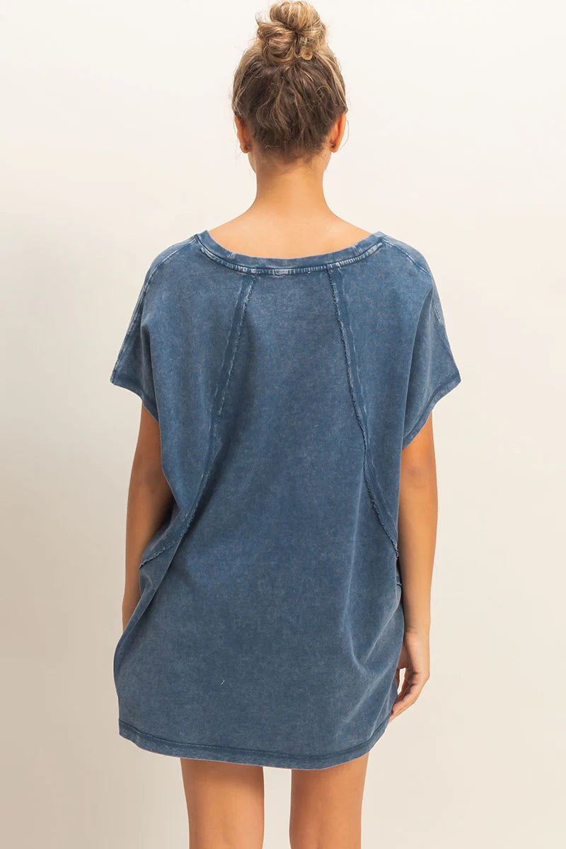 Slouchy V Neck Tee