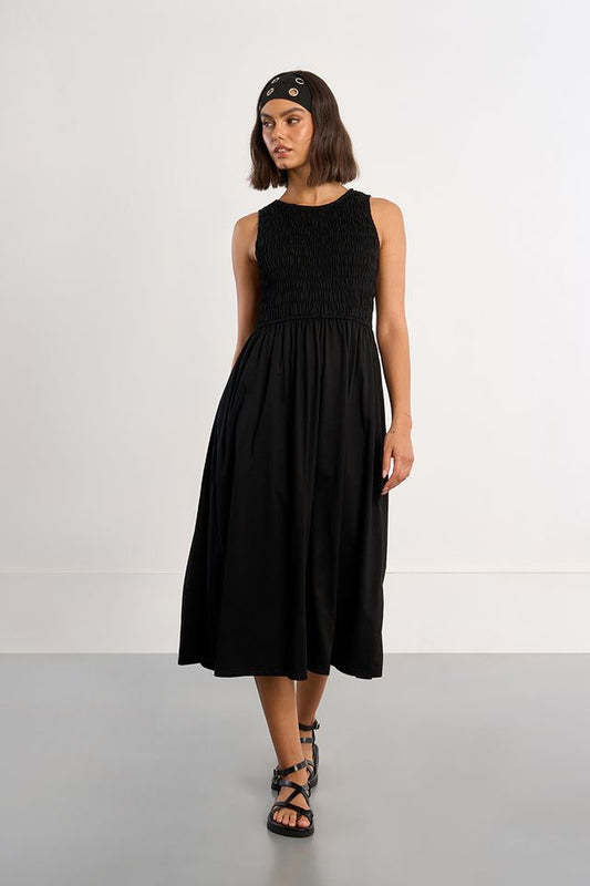 Black Smocked Dress