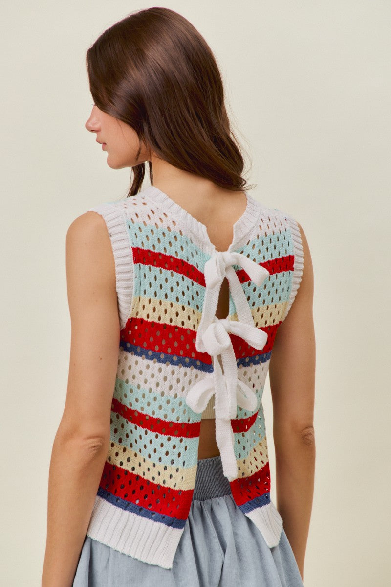 Summer Striped Knit Top